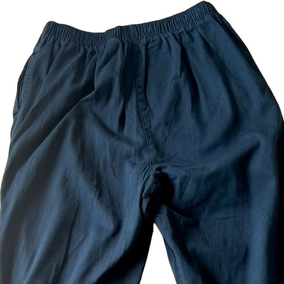 Woman Within Black Size 16W Classic Fit Pants Elastic Waist Pull On Side Pockets - Picture 4 of 8